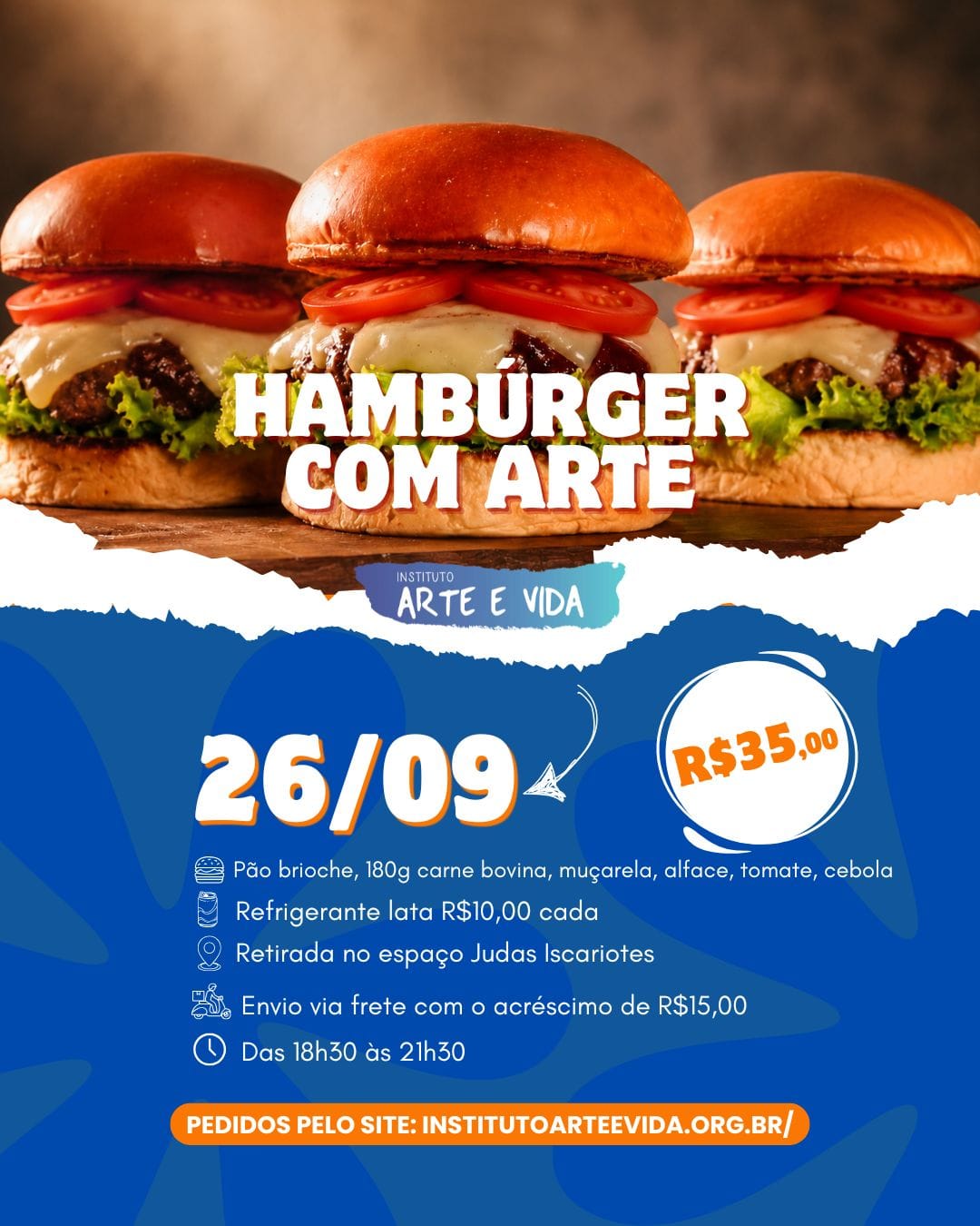 Banner Hambúrguer com Arte